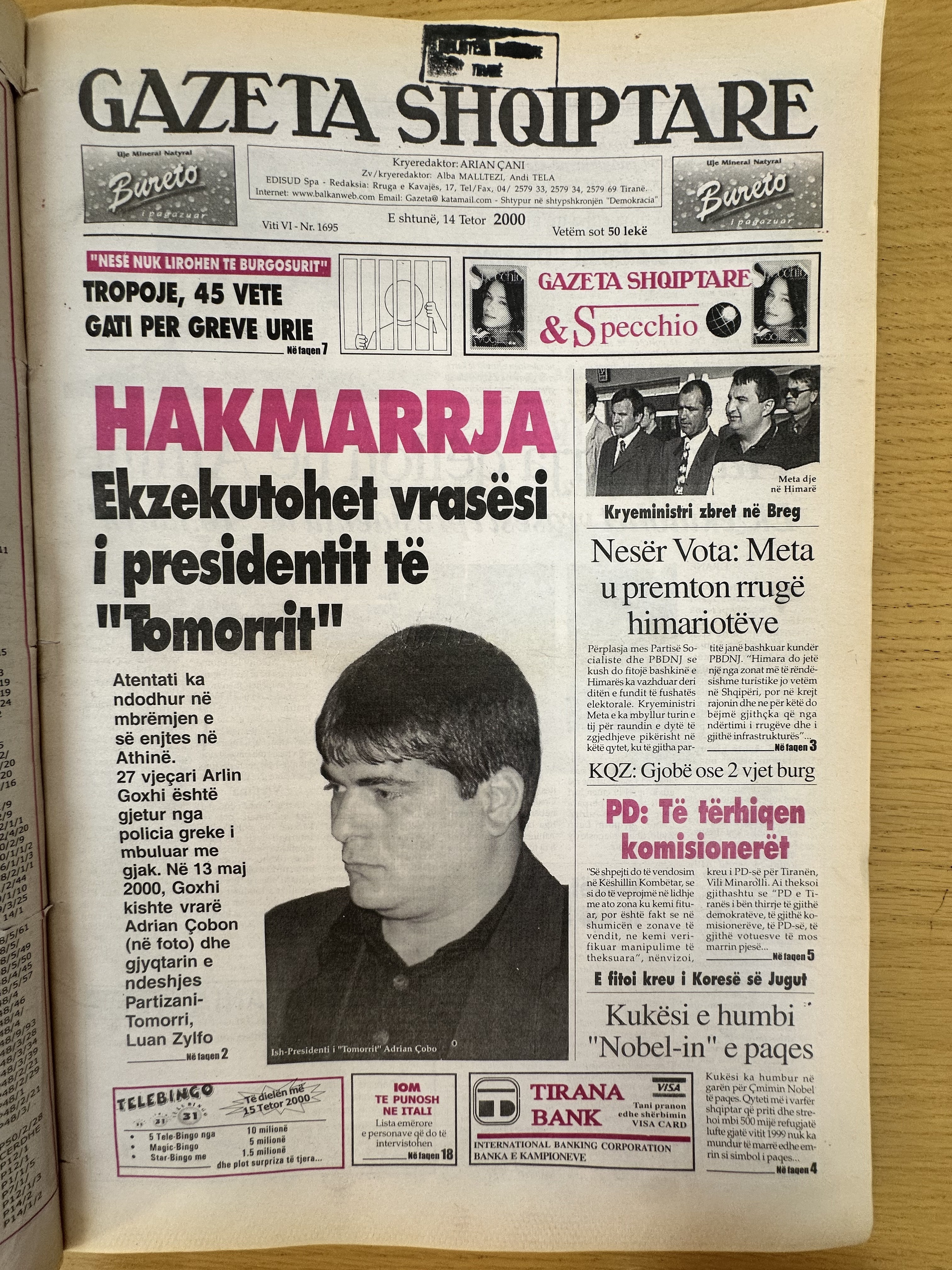 Gazeta Shqiptare 2000-10-14